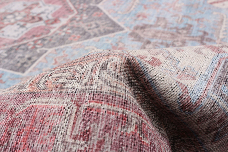 Carpette Ophelia bleue 7 pi 10 po x 10 pi 0 po