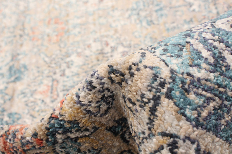 Carpette Bolivar Yalameh bleu-gris - 5 pi 0 pox 8 pi 0 po