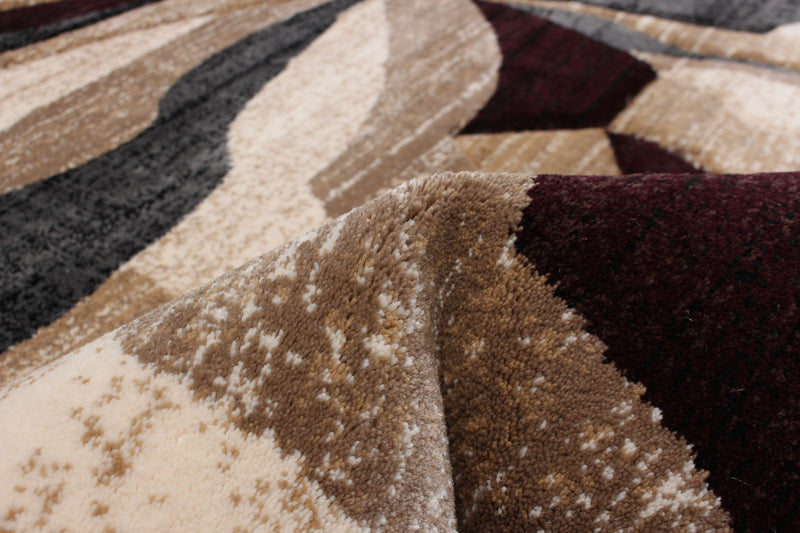 Carpette Mayoree brun, beige et noir - 3 pi 11 po x 5 pi 7 po
