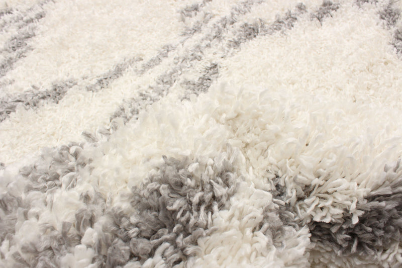 Carpette à poil long Helma Liv crème 6 pi 7 po x 9 pi 6 po