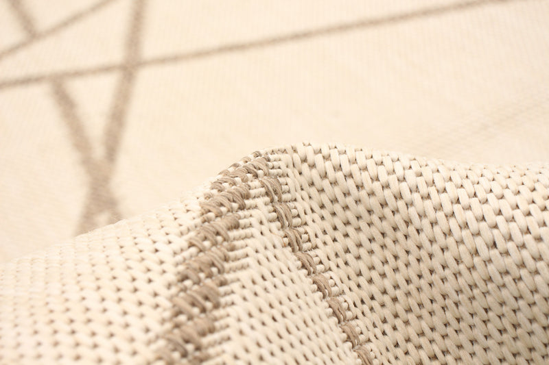 Carpette Sadie Abstract champagne taupe - 7 pi 10 pox 10 pi 2 po
