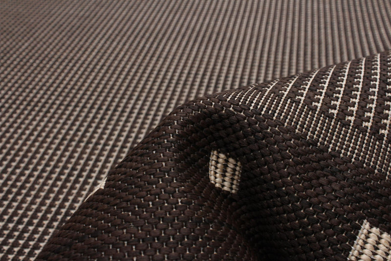 Carpette Clementine chocolat - 4 pi 4 po x 6 pi 5 po