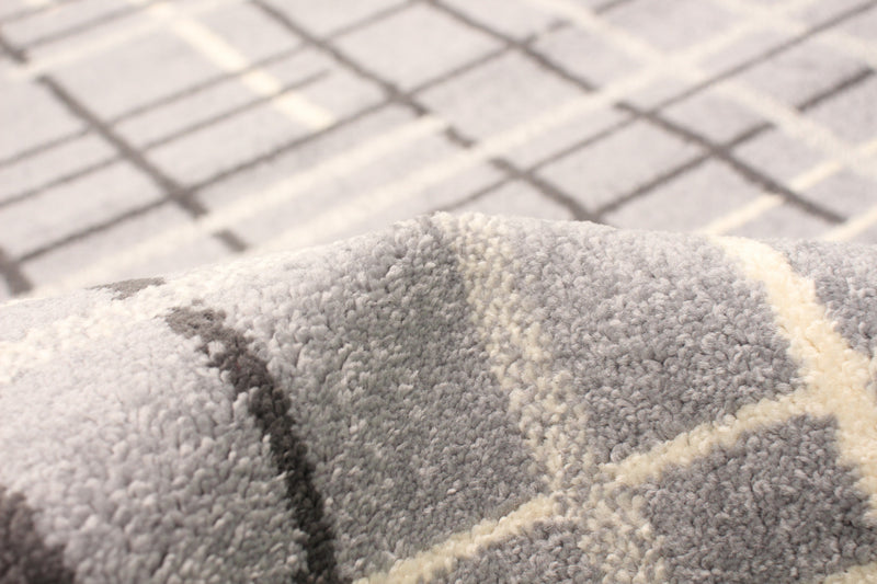 Carpette Taite argent - 3 pi 11 pox 5 pi 7 po