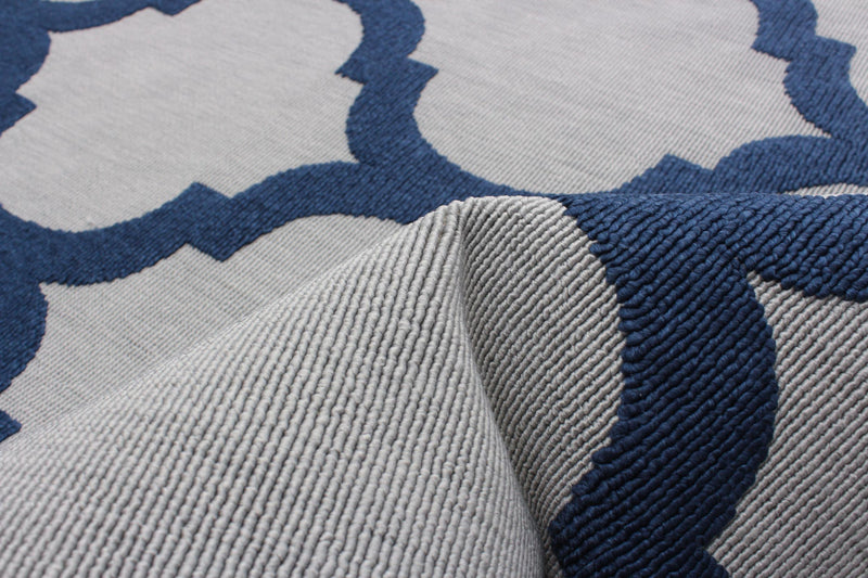  Carpette Sophie grisebleu marine - 4 pi 7 po x 6 pi 7 po