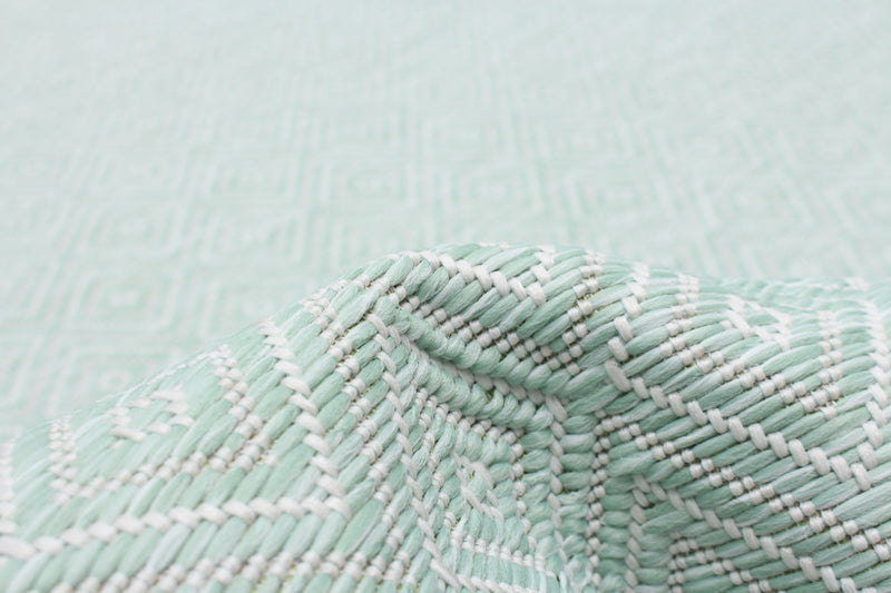 Carpette Neisha Diamond menthe 6 pi 7 po x 9 pi 6 po