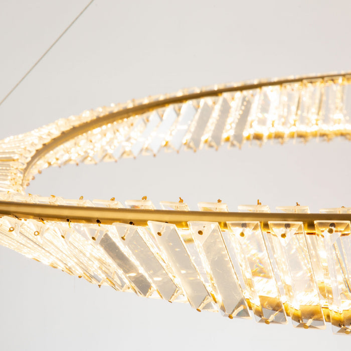 Luminaire suspendu Stella laiton brossé à DEL de 60 W