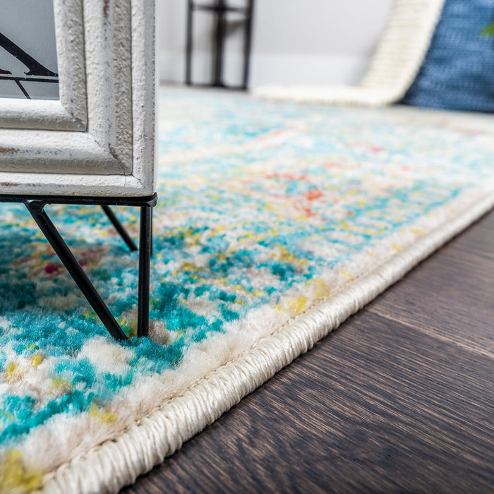 Carpette Sav Royal Vintage turquoise 3 x 5