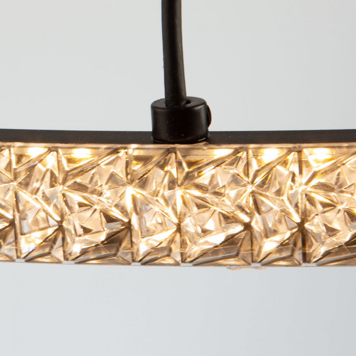 Luminaire suspendu Nova noir à DEL de 30 W
