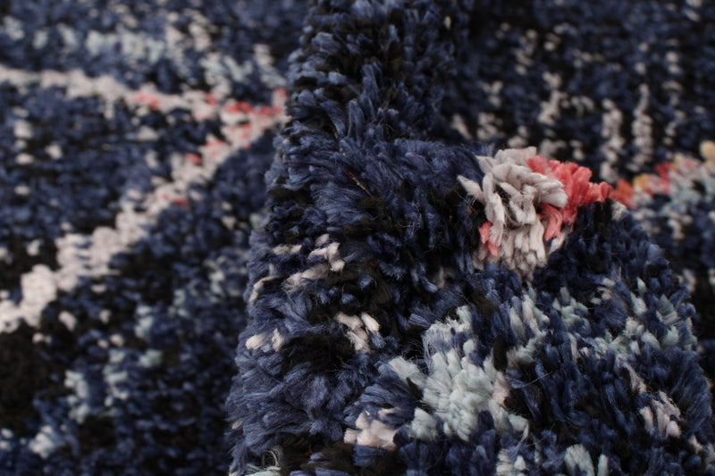 Carpette Makondo Abstract bleu marin - 5 pi 3 pox 7 pi 3 po