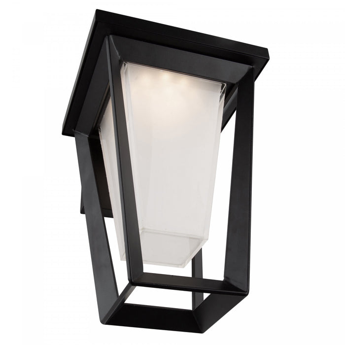 Applique murale Waterbury noire à DEL de 10 W pour l'extérieur