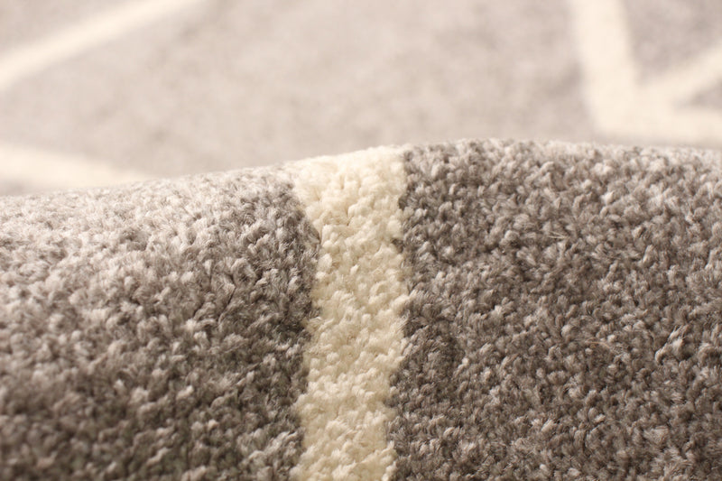 Carpette Anandi gris-ivoire - 5 pi 3 pox 7 pi 3 po