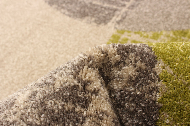 Carpette Ellegance ivoirevert 6 pi 7 po x 9 pi 6 po