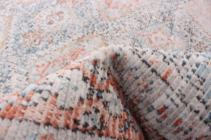 Carpette Leandra cuivrée/bleue 5 pi 3 po x 7 pi 3 po
