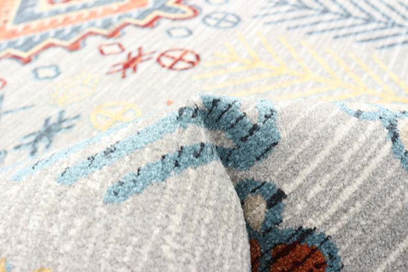 Carpette Gypsy grise lavable à la machine - 3 pi 0 po x 5 pi 0 po