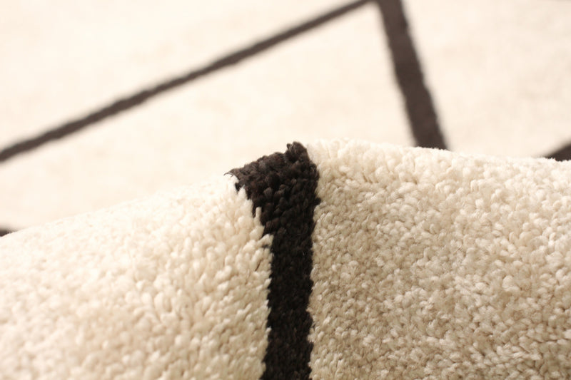 Carpette Anandi ivoire-brune - 3 pi 11 pox 5 pi 7 po