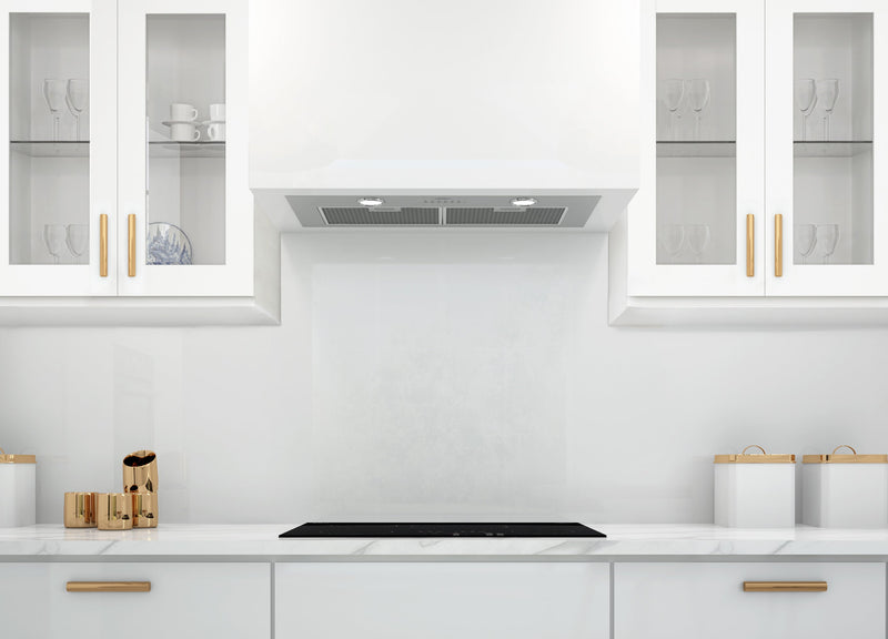 Hotte de cuisinière encastrée à conduit BN628 d’Ancona de 28 po avec veilleuse - AN-1321