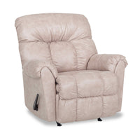 Fauteuil berçant inclinable Design à mon image de 36 po en tissu d’apparence cuir - tan commodore