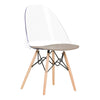 Chaise de bureau Annexe style tour Eiffel - gris clair
