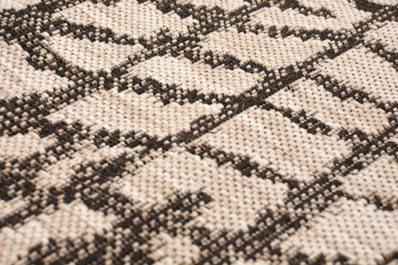Carpette Sadie Safari argent-noir - 7 pi 10 pox 10 pi 2 po