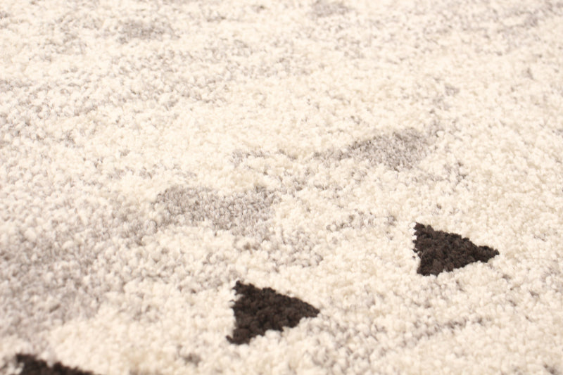 Carpette Raja ivoire-rouge - 3 pi 11 pox 5 pi 7 po