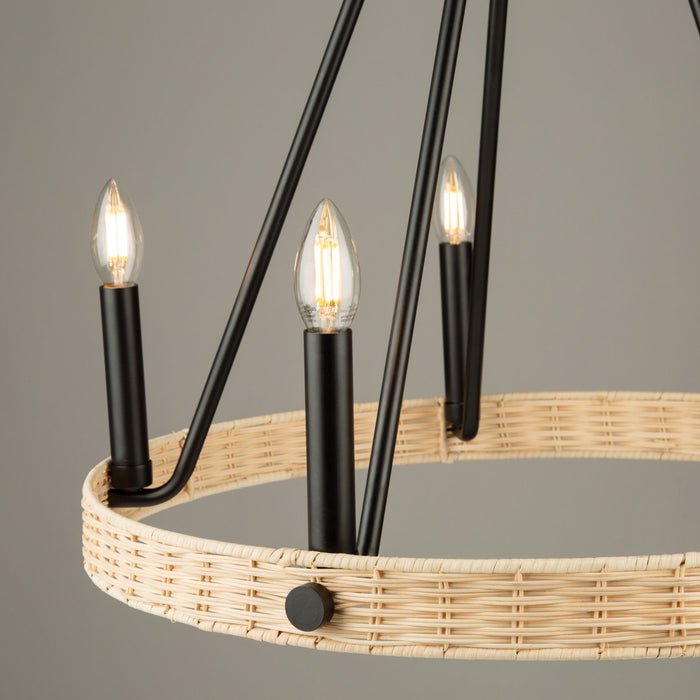 Lustre Perris noir à 5 ampoules