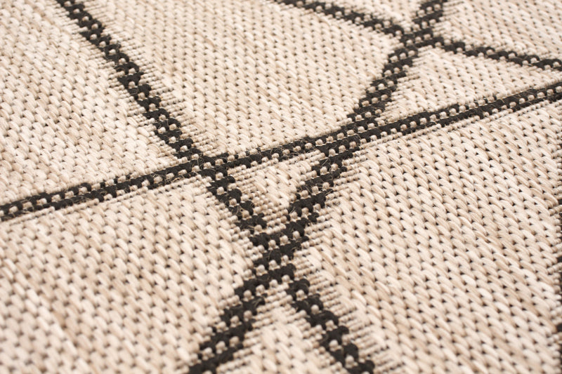 Carpette Sadie Abstract argent-noir - 5 pi 3 pox 7 pi 7 po