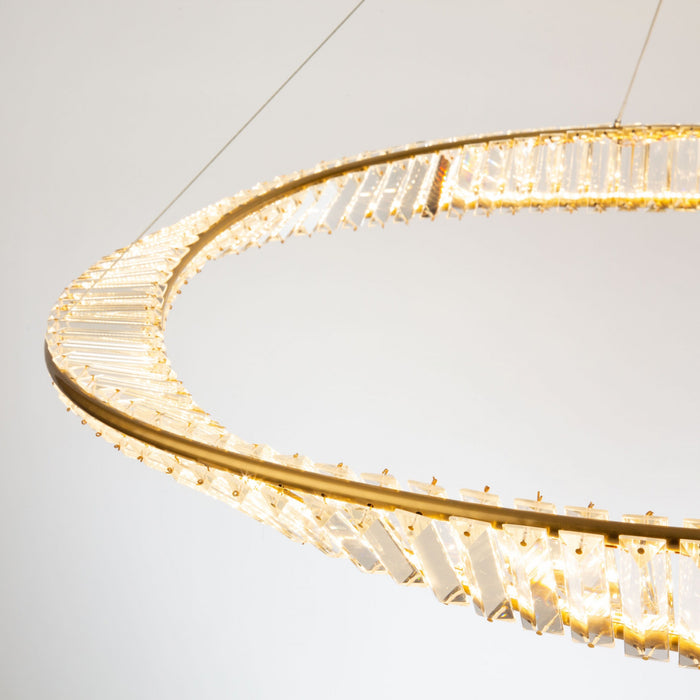 Luminaire suspendu Stella laiton brossé à DEL de 60 W