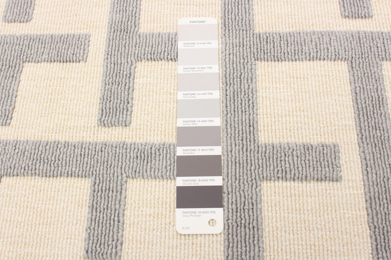 Carpette Brangane gris clair 4 pi 7 po x 6 pi 7 po