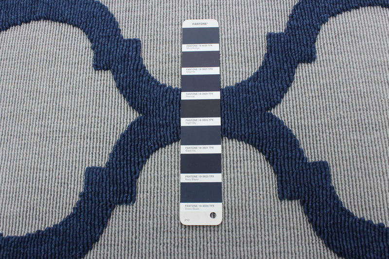  Carpette Sophie grisebleu marine - 2 pi 8 po x 4 pi 11 po