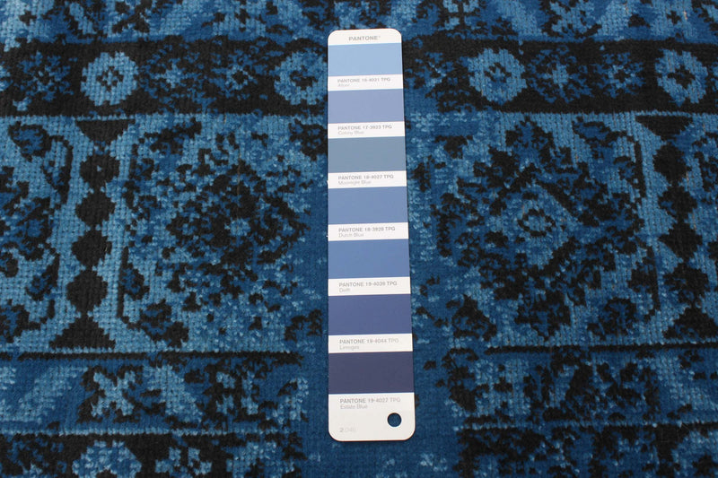 Carpette Jedda bleue 5 pi 3 po x 7 pi 7 po