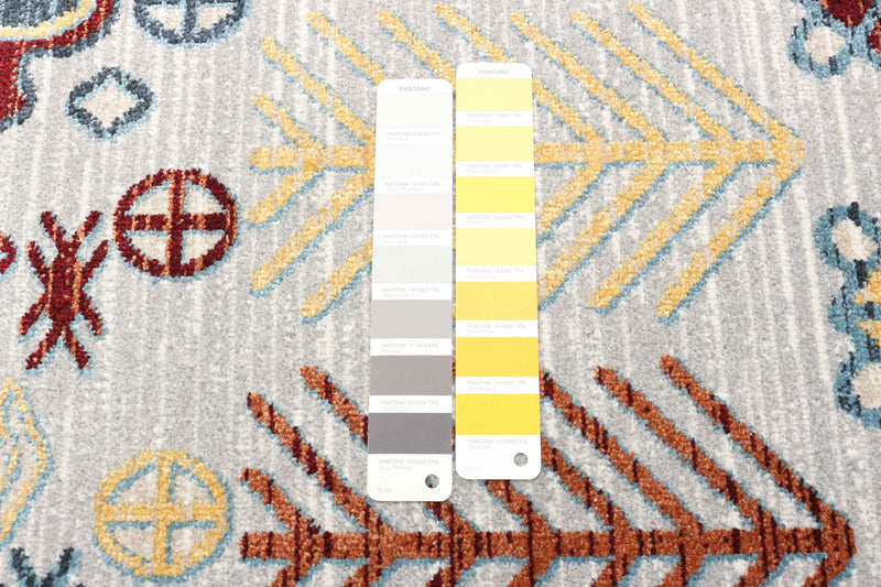 Carpette Gypsy grise lavable à la machine - 5 pi 0 po x 7 pi 0 po