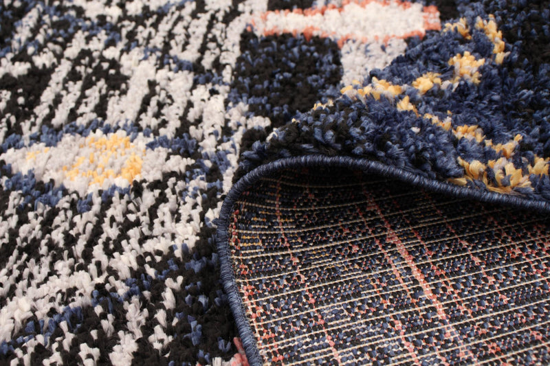 Carpette Makondo Classic bleu marin - 6 pi 7 pox 9 pi 6 po