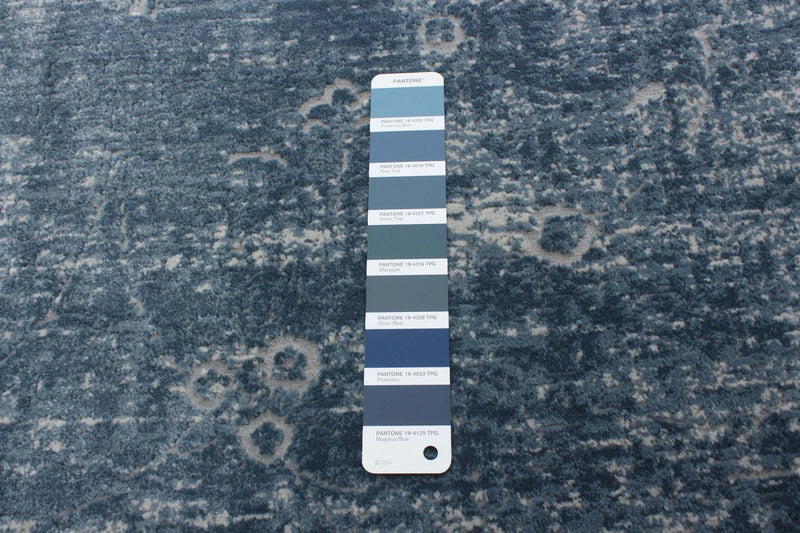 Carpette Dayna bleue - 3 pi 11 po x 5 pi 11 po