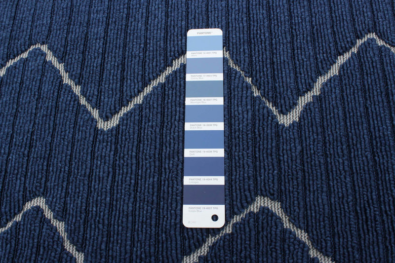 Carpette Kimi bleue 6 pi 7 po x 9 pi 6 po