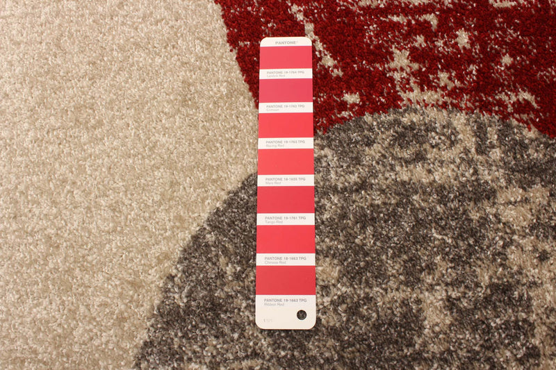 Carpette Ellegance ivoirerouge 6 pi 7 po x 9 pi 6 po