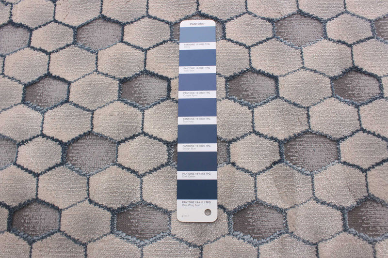 Carpette Ranger grise/bleue 6 pi 7 po x 9 pi 6 po