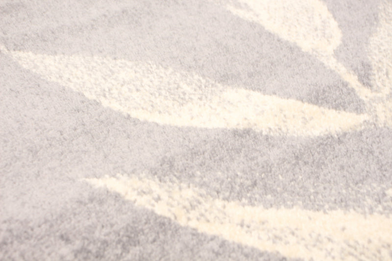 Carpette Palta argent-couleur pétrole - 5 pi 3 pox 7 pi 3 po