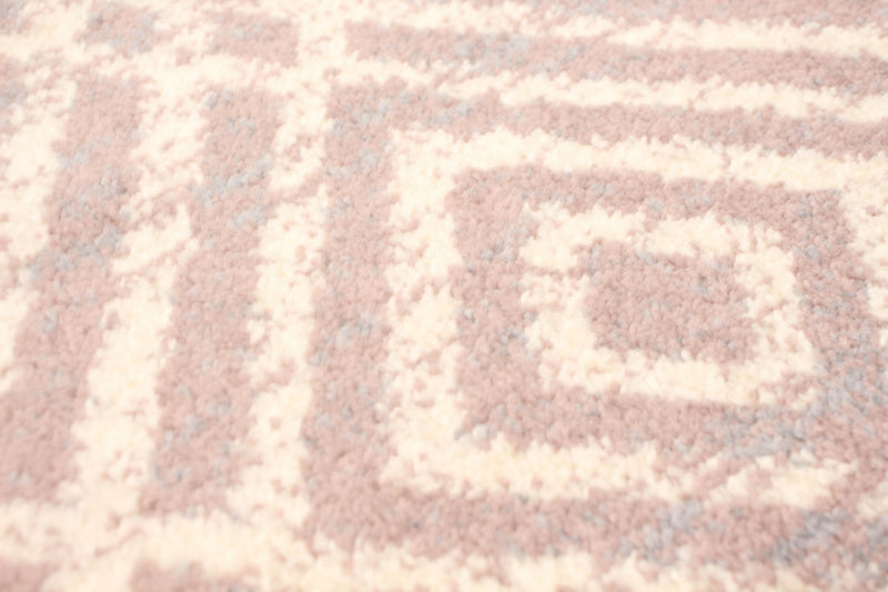Carpette Electra argent-rose - 5 pi 3 pox 7 pi 3 po