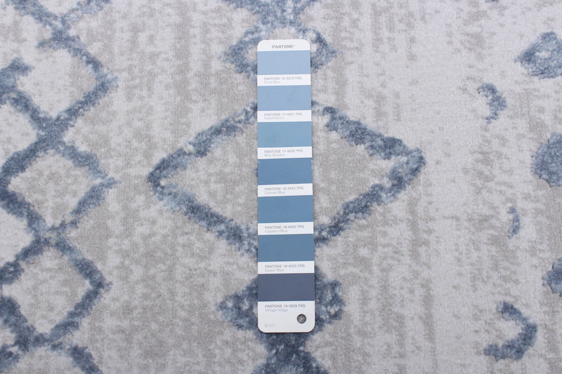 Carpette Dita bleue - 3 pi 11 po x 5 pi 7 po