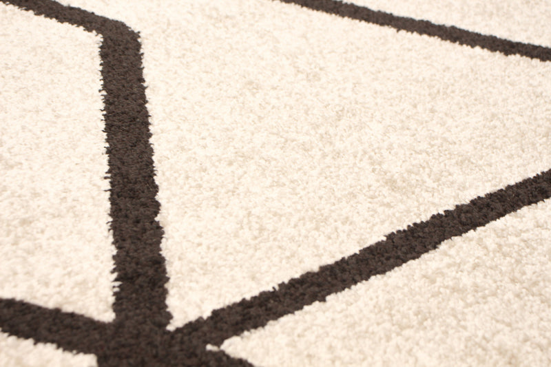 Carpette Anandi ivoire-brune - 3 pi 11 pox 5 pi 7 po
