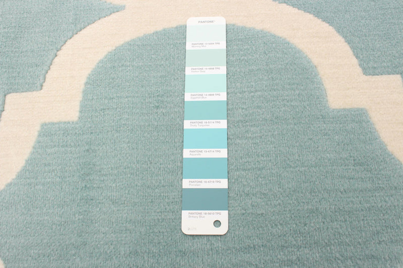 Carpette Aliya turquoise 5 pi 3 po x 7 pi 7 po