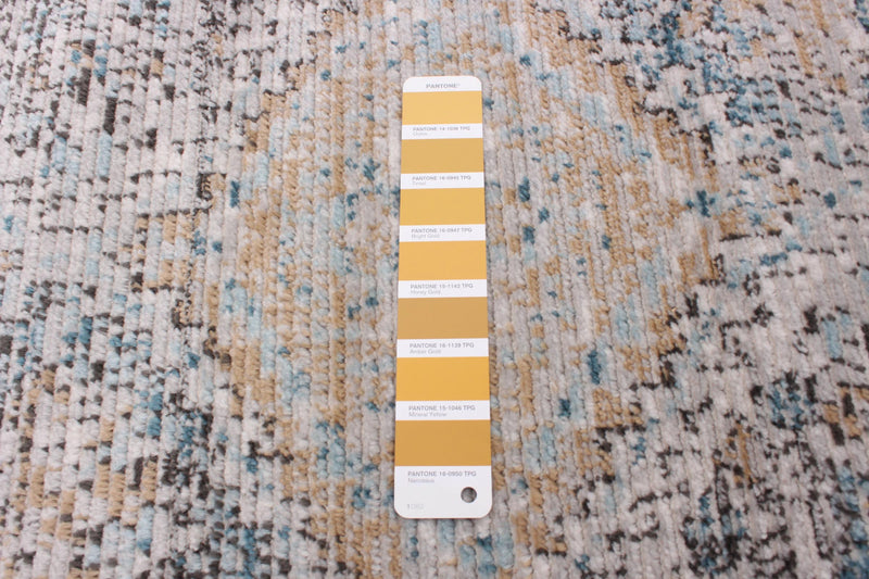 Carpette Leandra taupe/bleue 5 pi 3 po x 7 pi 3 po
