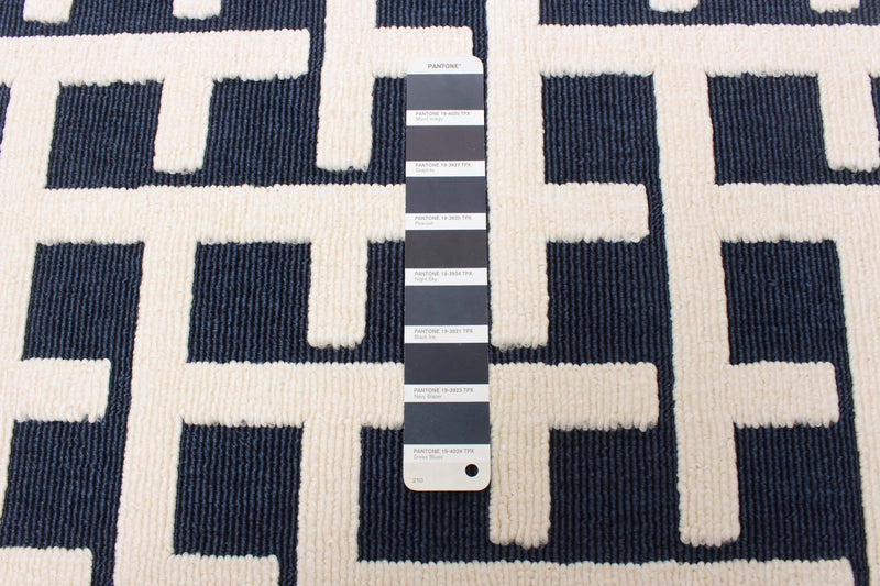Carpette Brangane bleue 4 pi 7 po x 6 pi 7 po