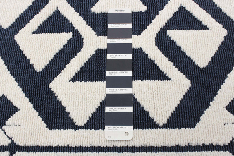 Carpette Gaia bleue 6 pi 7 po x 9 pi 6 po