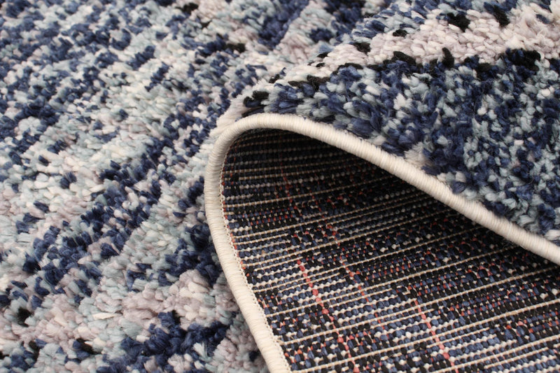 Carpette Makondo Abstract bleu - 8 pi 0 pox 10 pi 0 po