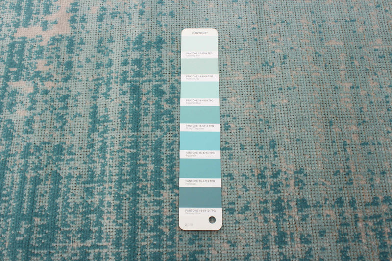 Carpette Janaki bleu sarcelle 6 pi 7 po x 9 pi 6 po