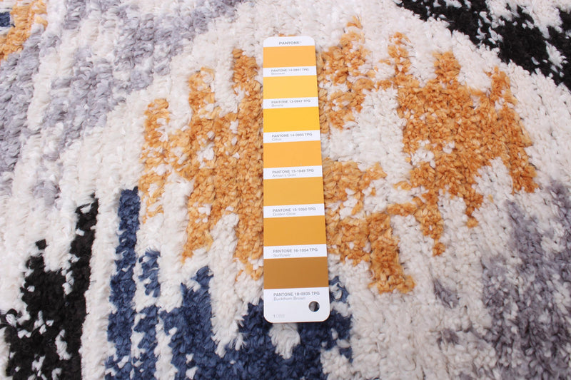 Carpette Paloma Kashkuli blanche - 6 pi 7 po x 9 pi 6 po