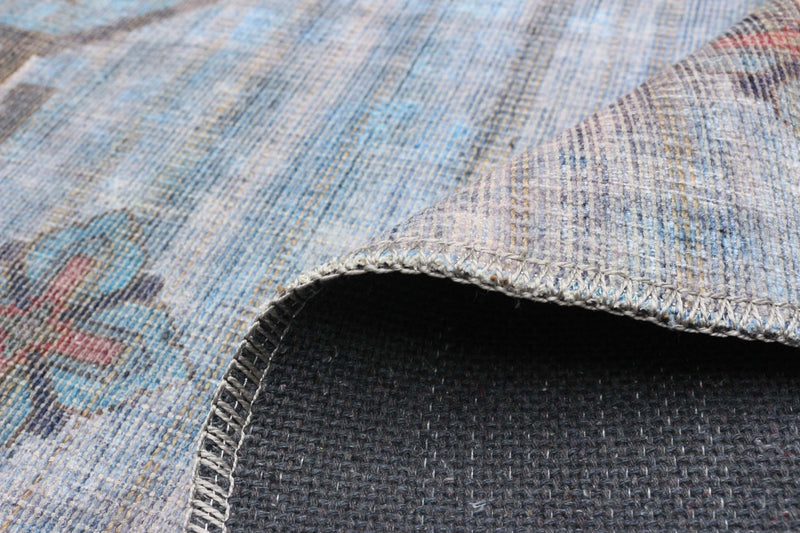 Carpette Kashkuli bleue 5 pi 3 po x 8 pi 0 po