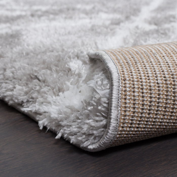 Carpette Ker grise à rayures 3 x 5