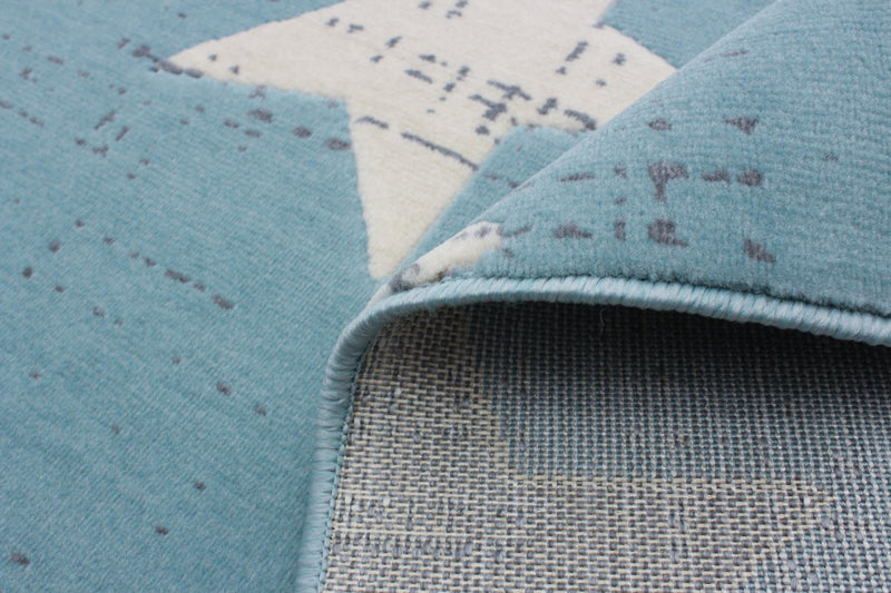 Carpette Ira turquoise 5 pi 3 po x 7 pi 7 po
